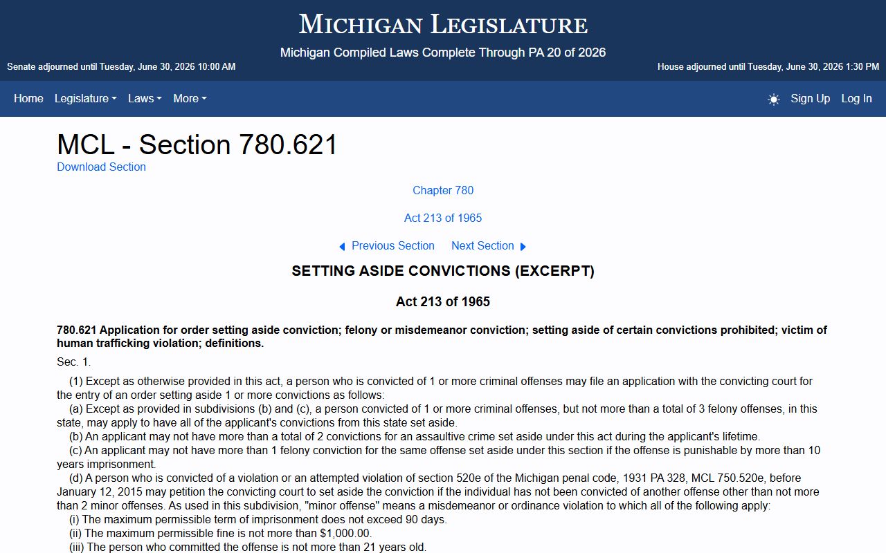 Presque Isle County criminal court records