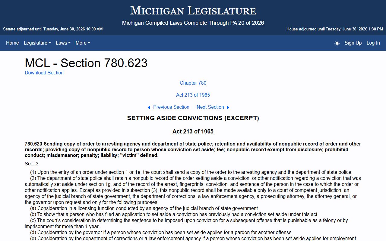 Presque Isle County criminal court records